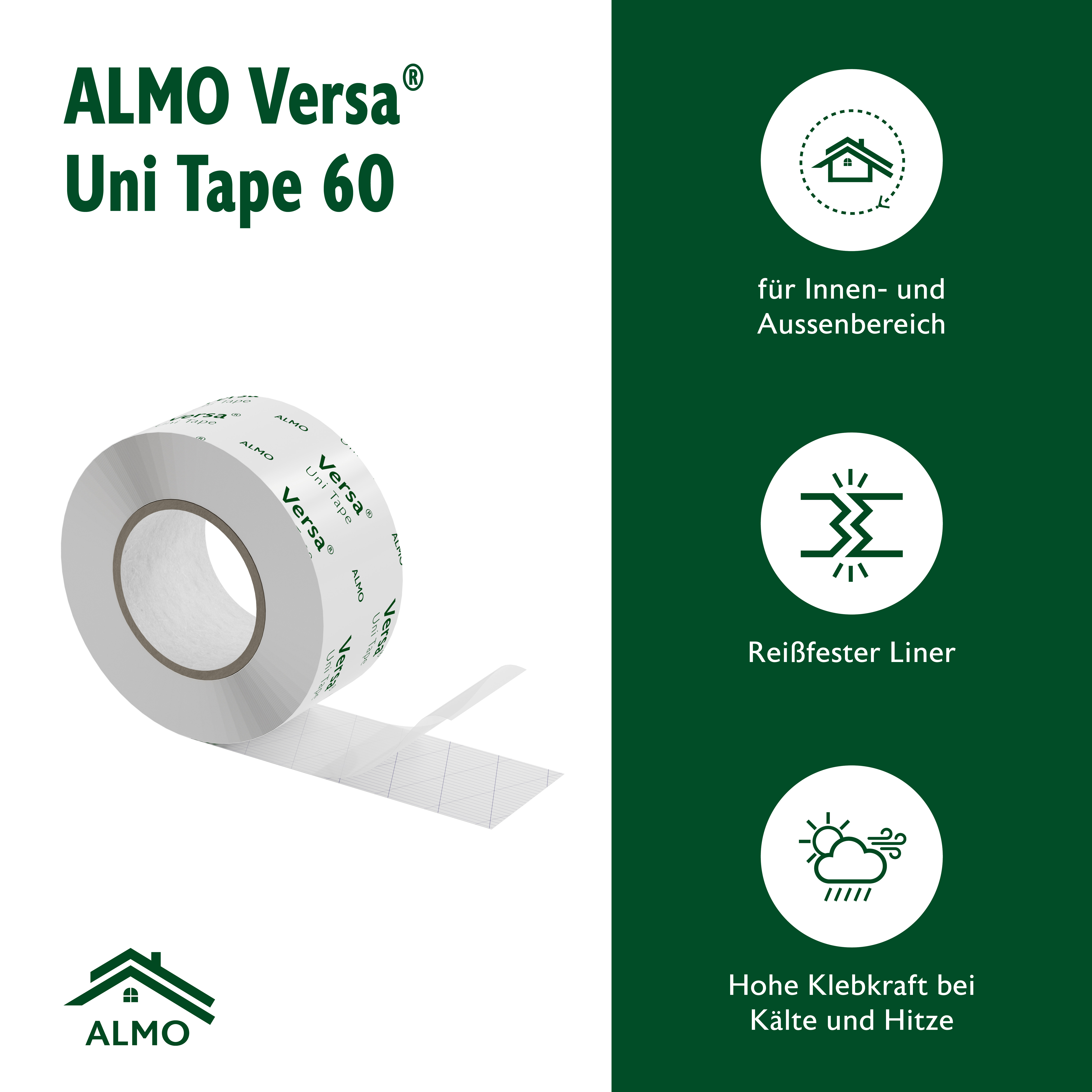 ALMO Bande d'étanchéité Versa® Uni Tape 60 