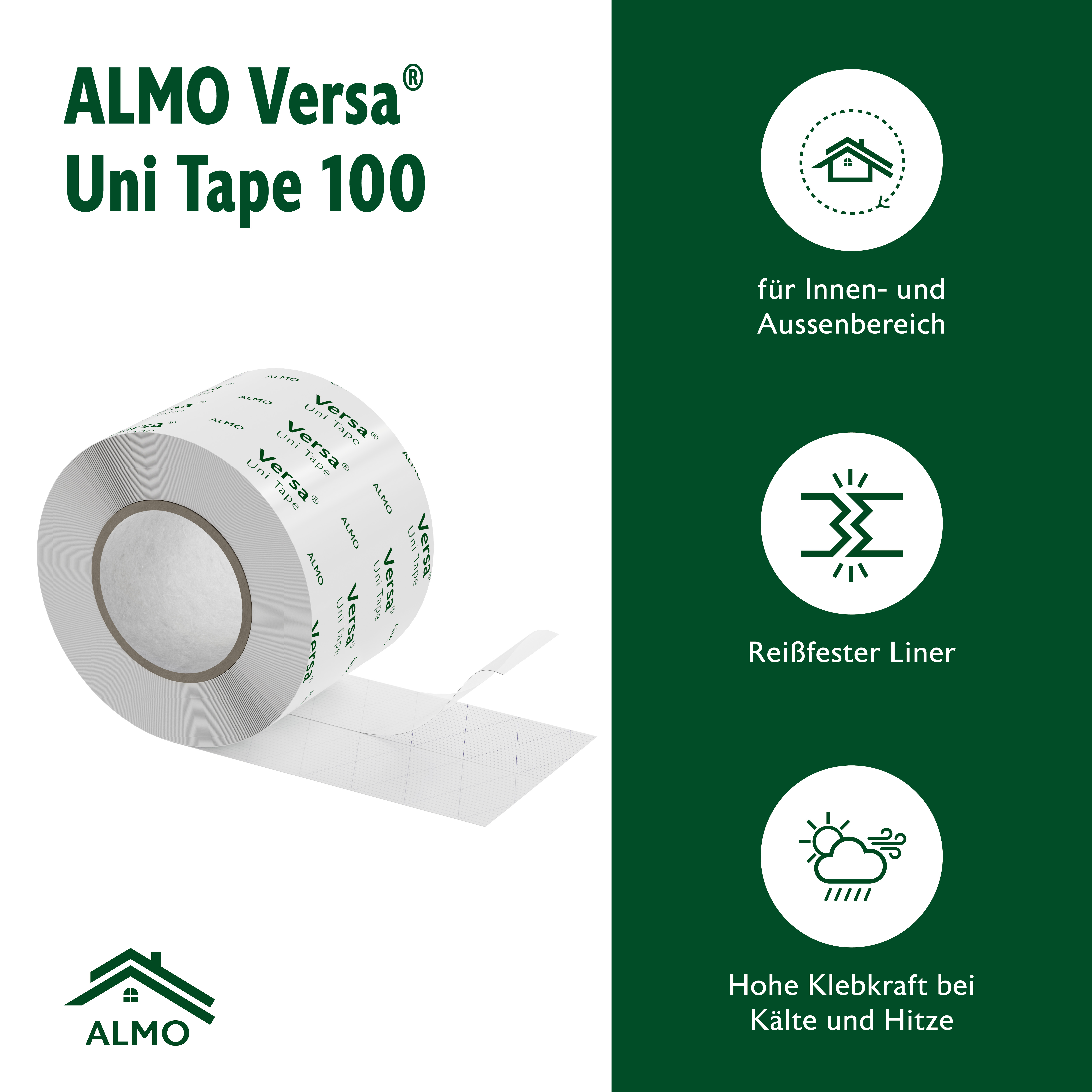 ALMO Bande d'étanchéité Versa® Uni Tape 100 50/50 