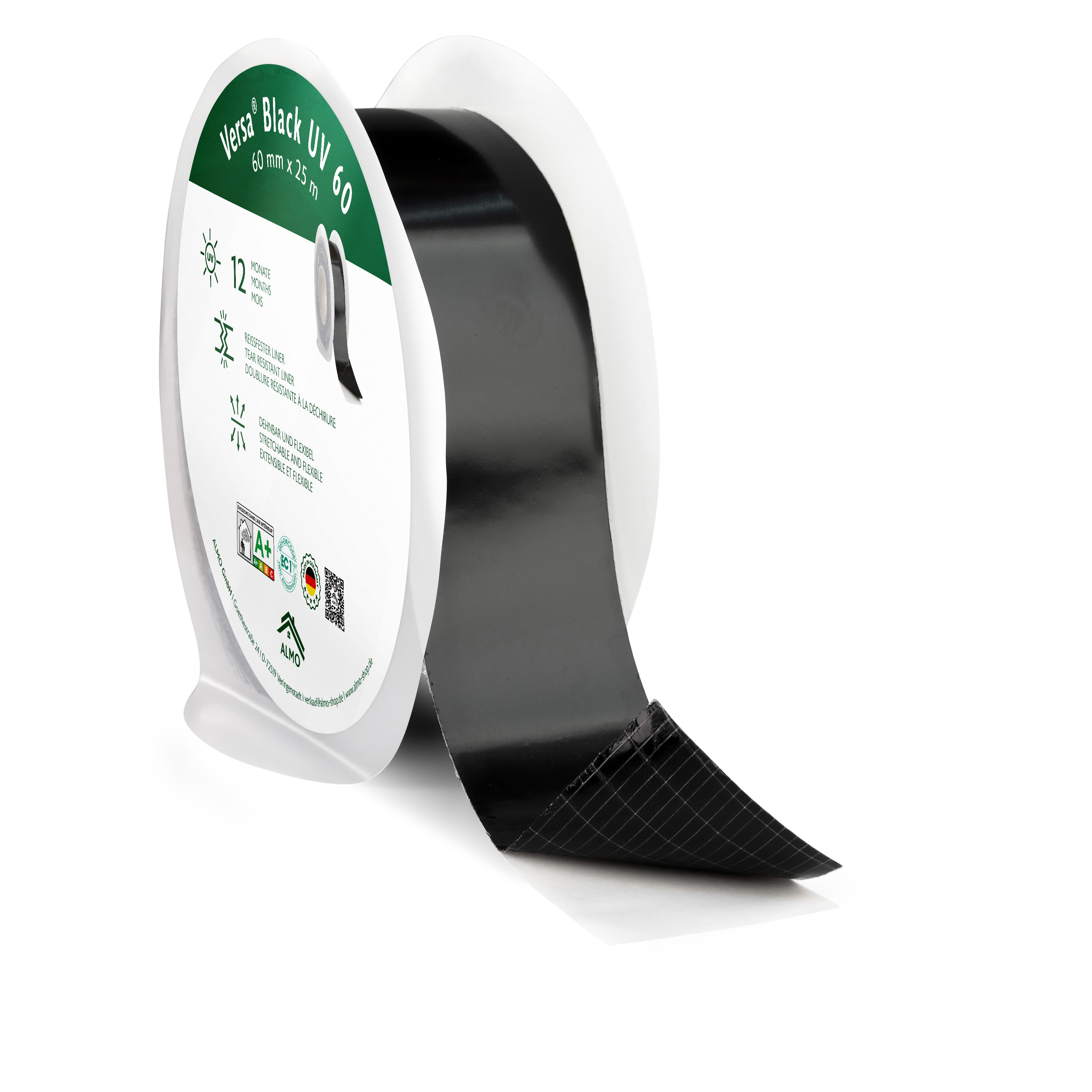 ALMO Bande d'étanchéité UV Versa® Black Uni Tape 60 